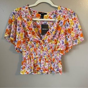 NWT Forever 21 Floral Top